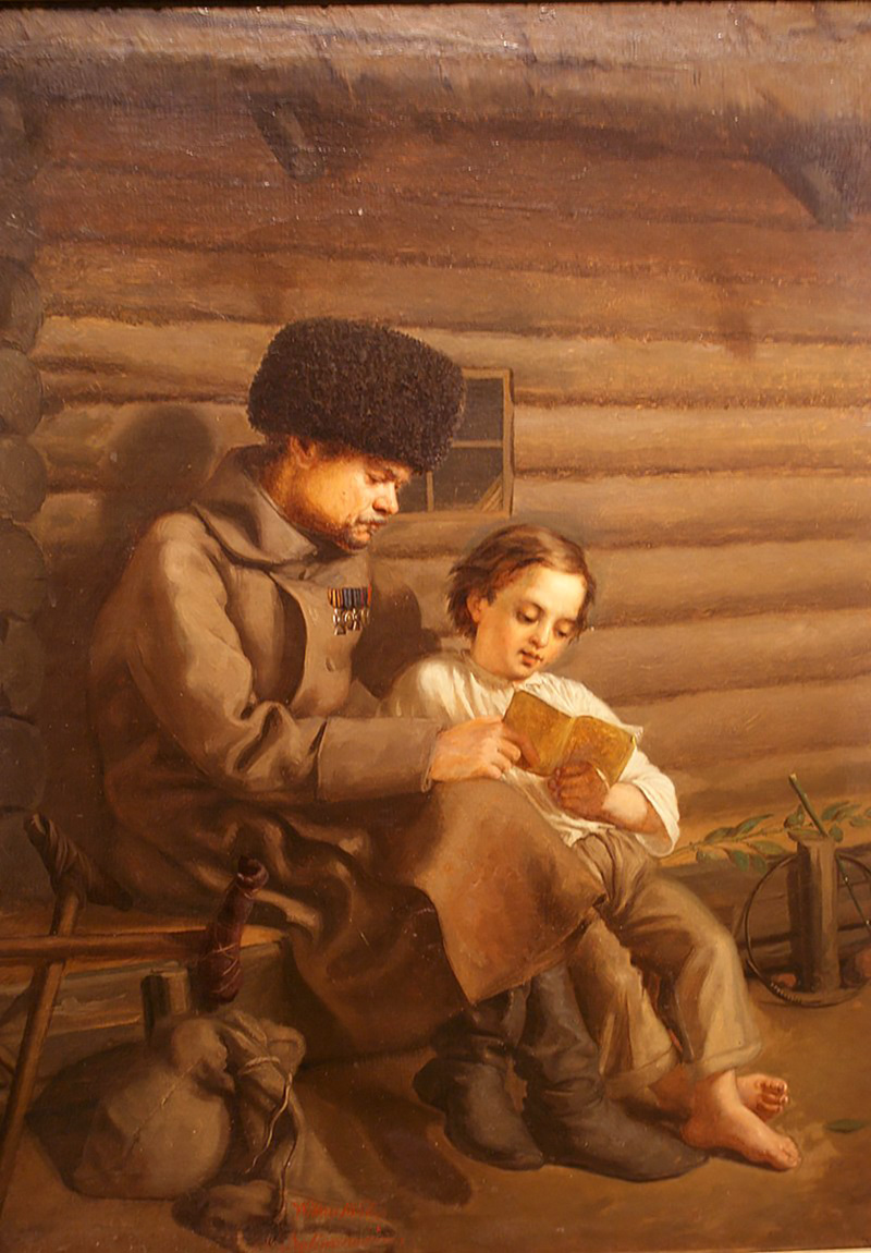soldier with a boy